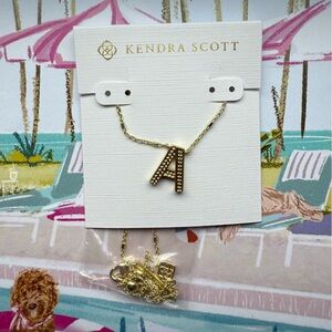 Kendra Scott Gold 'K' Pendant Necklace